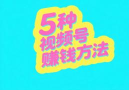 视頻(pín)号怎么变现赚錢(qián)？这5种主流(liú)微信(xìn)视頻(pín)号赚錢(qián)方(fāng)法，做得好一天(tiān)能赚1000+